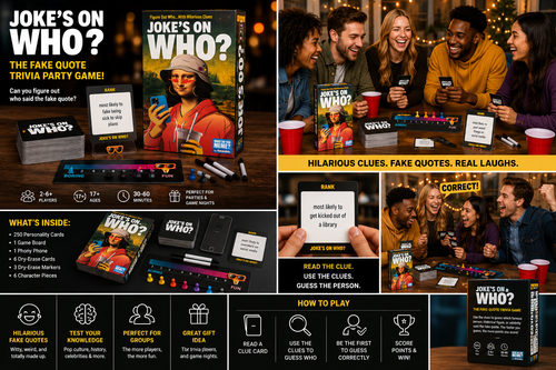 Joke's On Who? – The Fake Quote Trivia Party Game